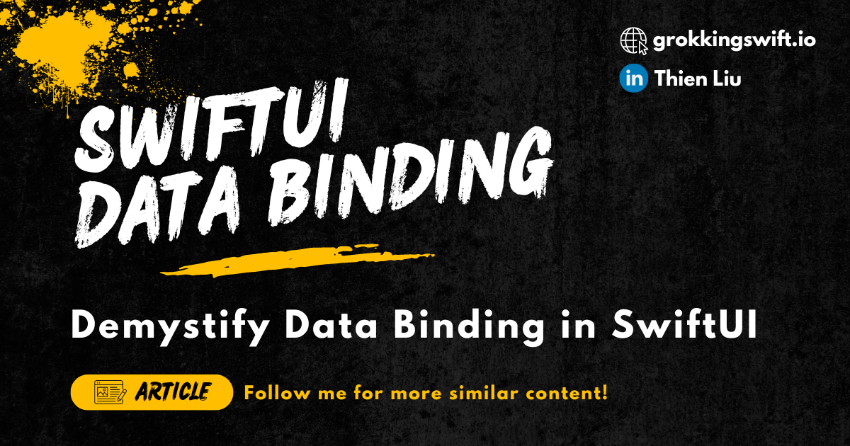 Demystify Data Binding in SwiftUI